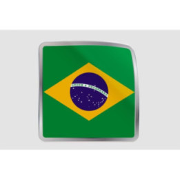 Brazil Flag Style 40 Sticker - DecalsHouse