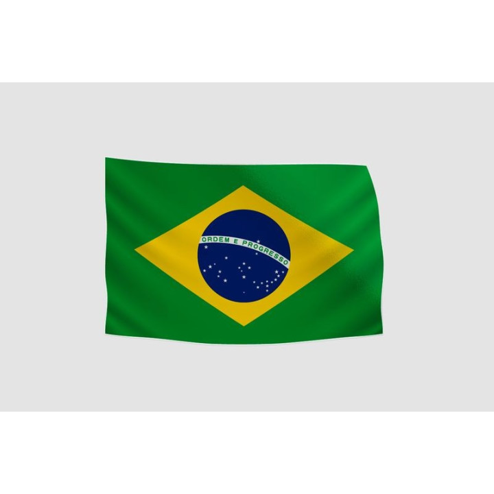 Brazil Flag Style 43 Sticker - DecalsHouse