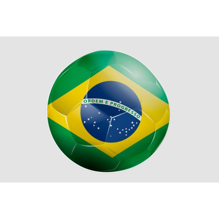 Brazil Football Stickers – Seleção Flag Ball Decals (2-Pack)