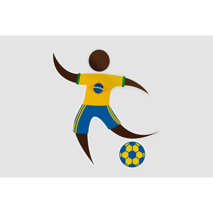 Brazil Football Player Stickers – Seleção Decals (2-Pack)
