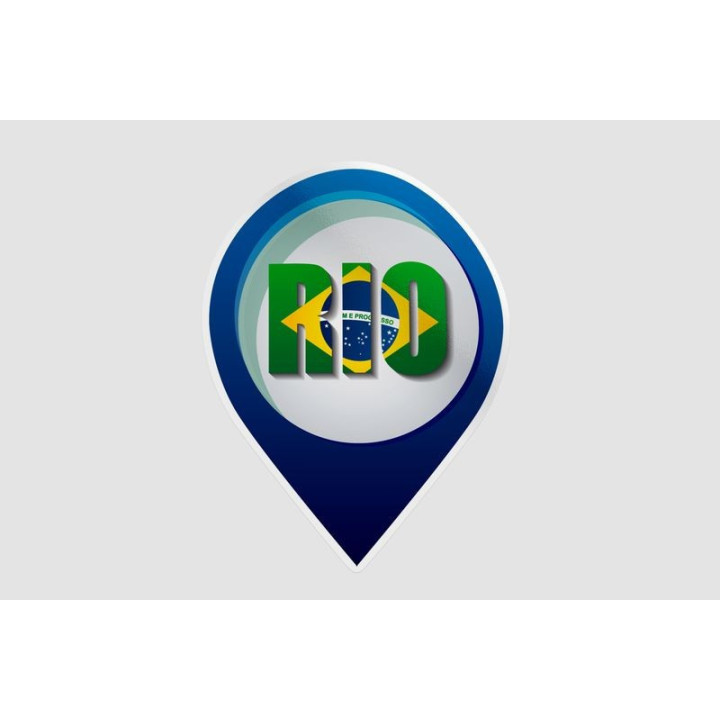Brazil Games Rio Design Style 2 Sticker - DecalsHouse