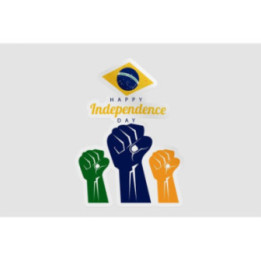 Brazil Happy Independence Day Style 5 Sticker - DecalsHouse