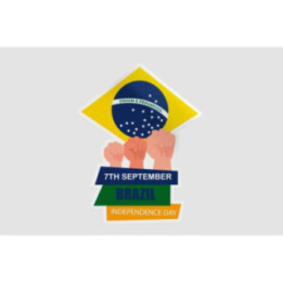 Brazil Independence Day Style 3 Sticker - DecalsHouse