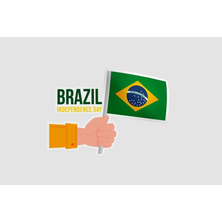 Brazil Independence Day Style 4 Sticker - DecalsHouse