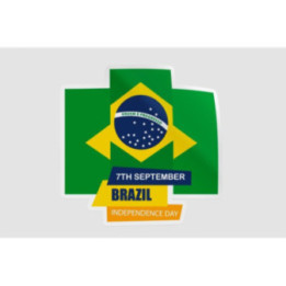 Brazil Independence Day Style 5 Sticker - DecalsHouse