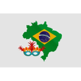 Brazil Map Dh Style 5 Sticker - DecalsHouse