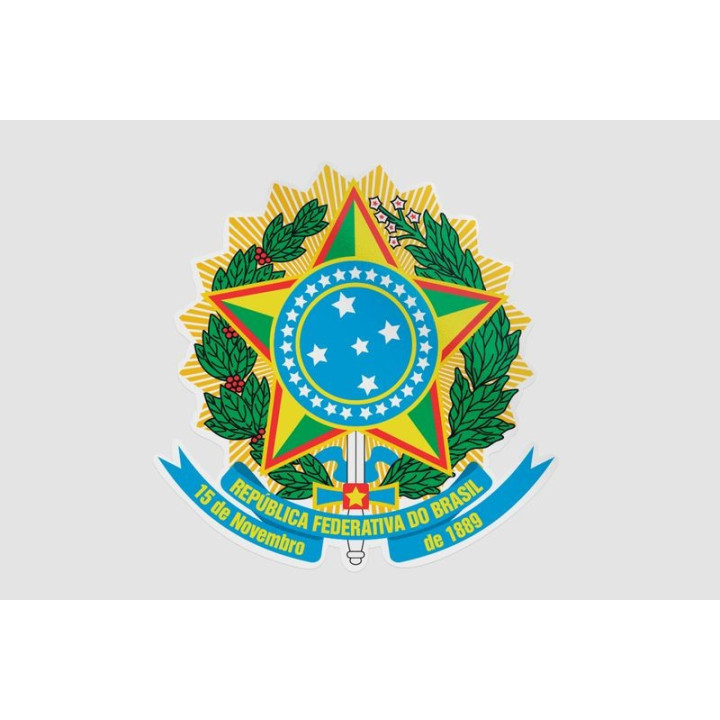 Brazil National Emblem Sticker - DecalsHouse