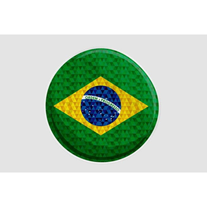 Brazil Round Flag Dh Style 2 Sticker - DecalsHouse