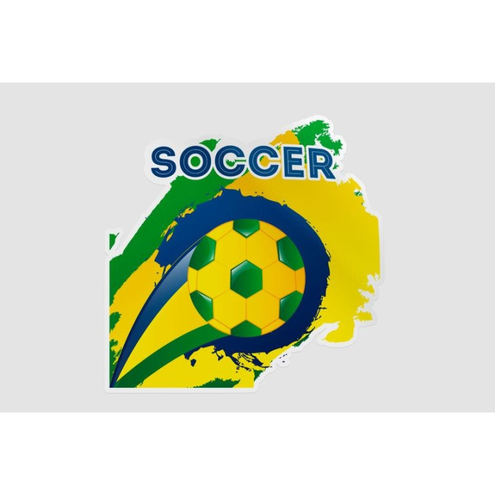Brazil Soccer Dh Style 2 Sticker - DecalsHouse