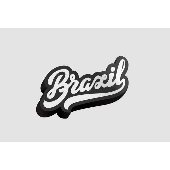 Brazil Text Sticker - DecalsHouse