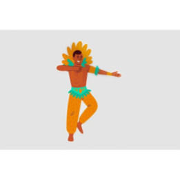 Brazilian Carnival Dancer Style 12 Sticker - DecalsHouse