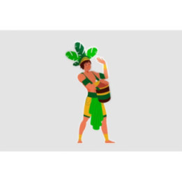 Brazilian Carnival Dancer Stickers – Rio Samba Decals (2-Pack)