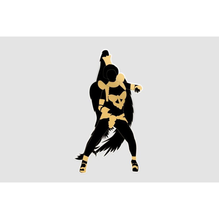 Brazilian Carnival Dancer Stickers – Samba Decals (2-Pack)