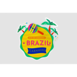 Brazil Carnival Stickers – Rio Carnaval Decals (2-Pack)