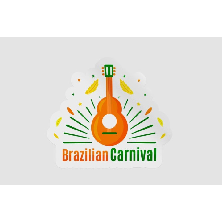 Brazilian Carnival Stickers – Samba Festival Decals (2-Pack)