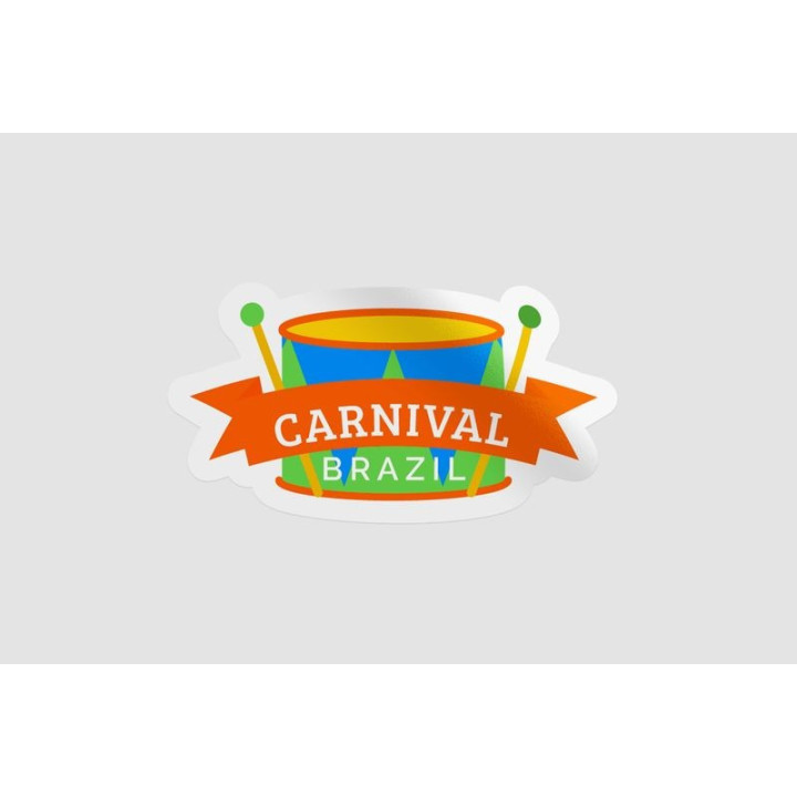 Brazil Carnival Stickers – Rio Festival Decals (2-Pack)