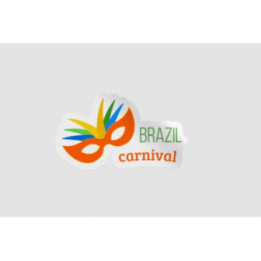 Brazil Carnival Mask Stickers – Rio Festival Decals (2-Pack)