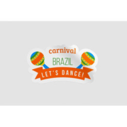 Brazil Carnival Stickers – Samba Rio Festival Decals (2-Pack)