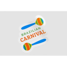 Brazilian Carnival Stickers – Rio Samba Festival Decals (2-Pack)
