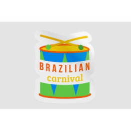 Brazilian Carnival Stickers – Rio Samba Decals (2-Pack)