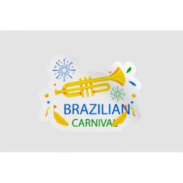 Brazilian Carnival Stickers – Rio Festival Decals (2-Pack)