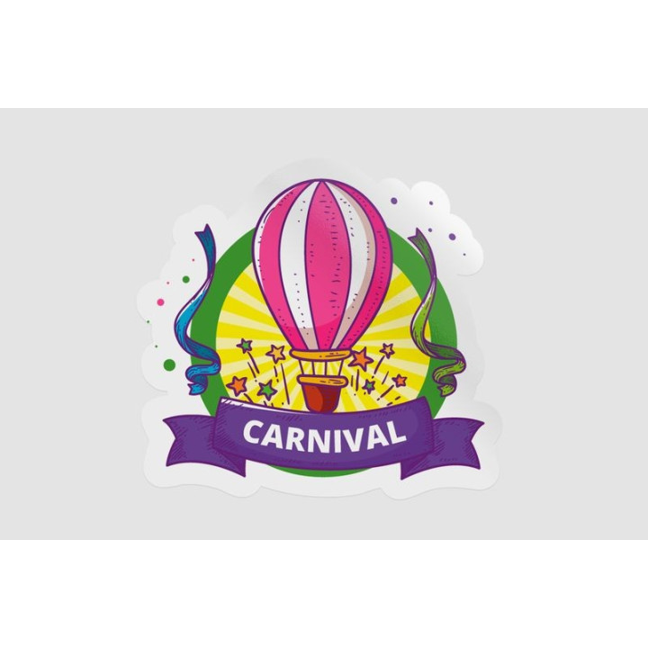 Carnival Stickers – Hot Air Balloon Festival Decals (2-Pack)