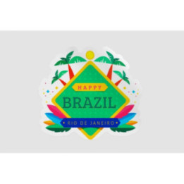 Brazil Rio de Janeiro Stickers – Carnival Decals (2-Pack)