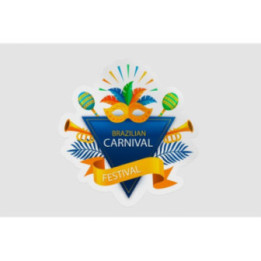 Brazilian Carnival Festival Stickers – Rio Decals (2-Pack)