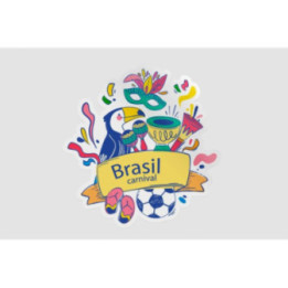 Brasil Carnival Stickers – Rio Festival Decals (2-Pack)