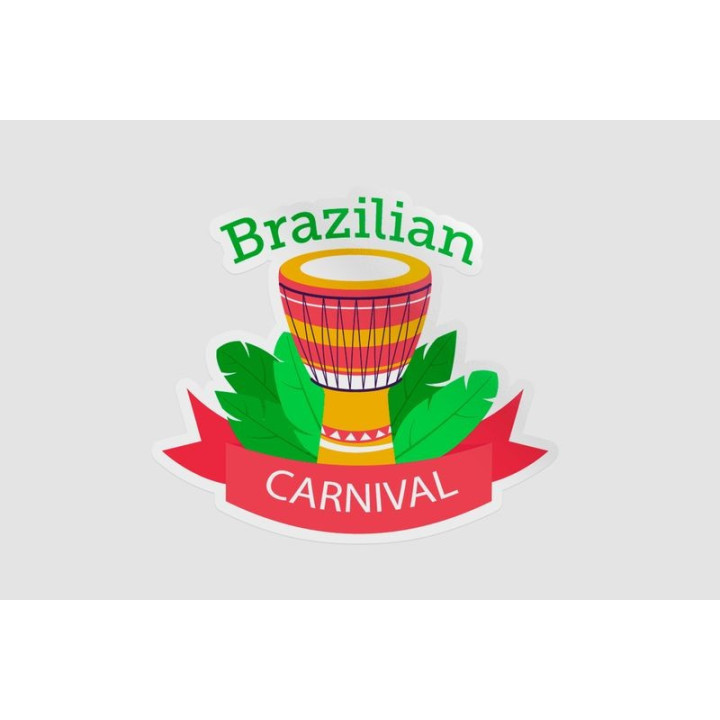 Brazilian Carnival Stickers – Rio Samba Decals (2-Pack)