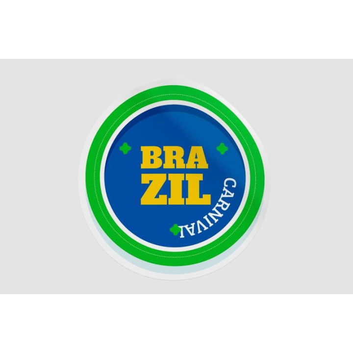 Brazil Carnival Stickers – Rio Festival Decals (2-Pack)