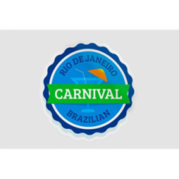 Brazilian Carnival Rio de Janeiro Stickers (2-Pack)