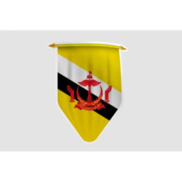 Brunei Flag Style 13 Sticker - DecalsHouse