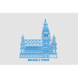 Brussels Tower Sticker - DecalsHouse