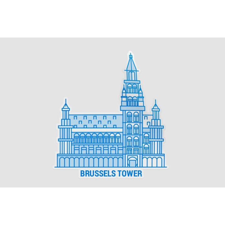 Brussels Tower Sticker - DecalsHouse