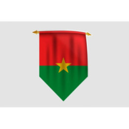 Burkina Faso Flag Style 11 Sticker - DecalsHouse