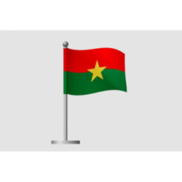 Burkina Faso Flag Style 7 Sticker - DecalsHouse