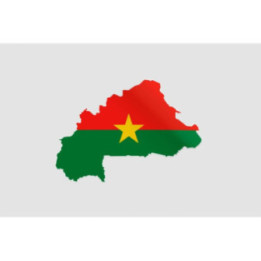 Burkina Faso Map Style 2 Sticker - DecalsHouse