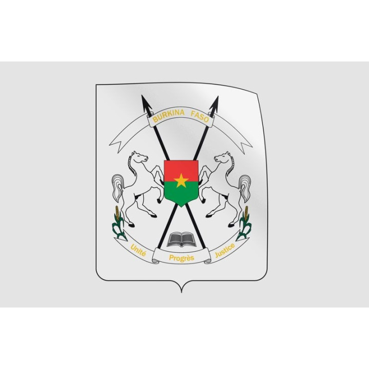 Burkina Faso National Emblem Sticker - DecalsHouse