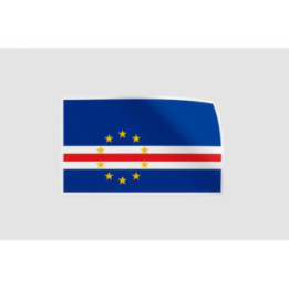 Cabo Verde Flag Sticker - DecalsHouse