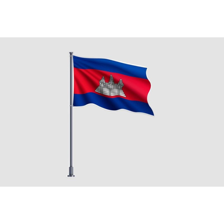 Cabo Verde Flag Style 4 Sticker - DecalsHouse