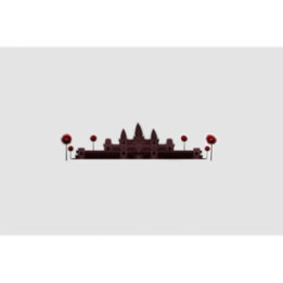 Cambodia Angkor Wat Style 7 Sticker - DecalsHouse