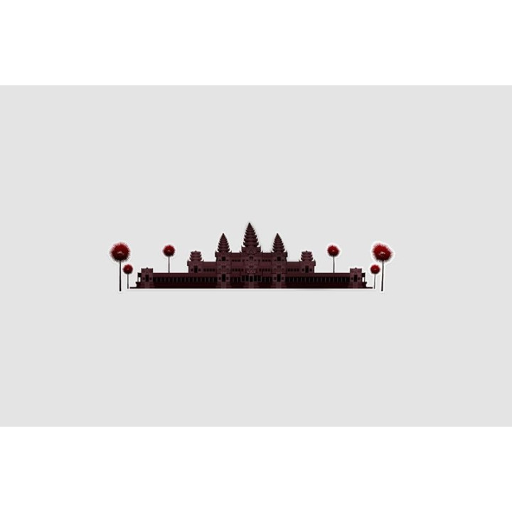 Cambodia Angkor Wat Style 7 Sticker - DecalsHouse