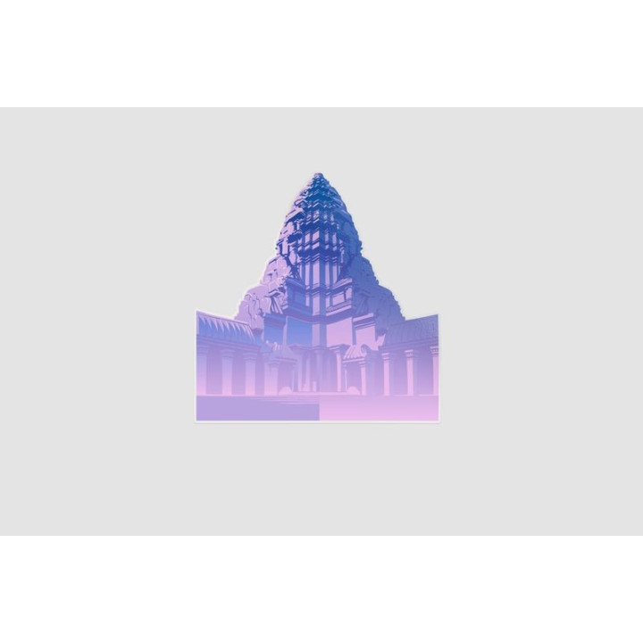 Cambodia Angkor Wat Style 9 Sticker - DecalsHouse