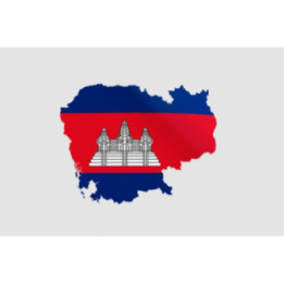 Cambodia Map Style 2 Sticker - DecalsHouse