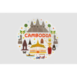 Cambodia Sticker - DecalsHouse