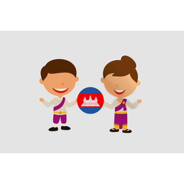 Cambodia Traditional Clothing Sticker - DecalsHouse