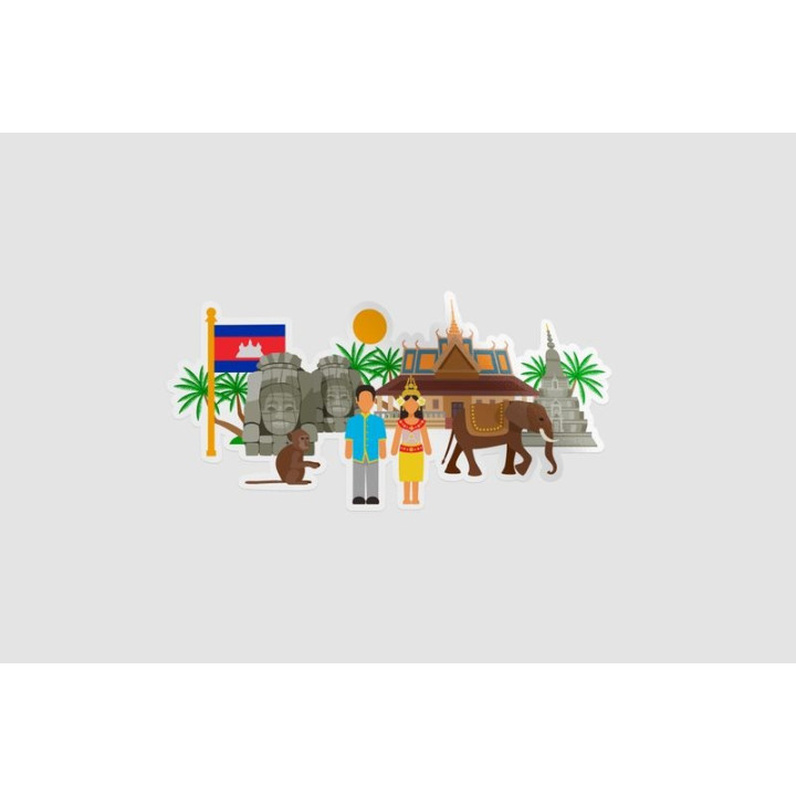 Cambodian Culture Sticker - DecalsHouse