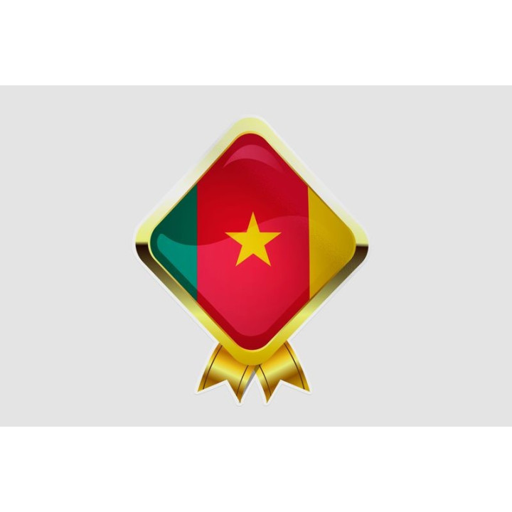 Cameroon Flag Sticker - DecalsHouse
