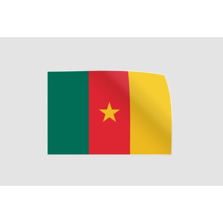 Cameroon Flag Style 27 Sticker - DecalsHouse
